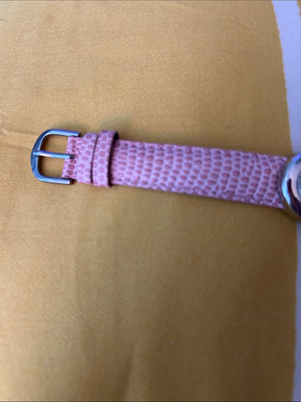 Pink Lizzard Leather Strap Quartz Women's Watch - Picture 3 of 8